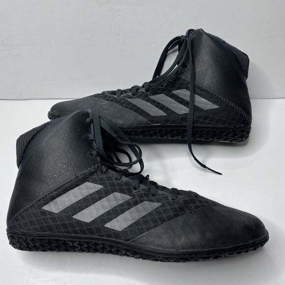 Adidas Mat Wizard 4 Wrestling Shoes Black MMA Boxing Shoes Mens Size 9.5 main image 4